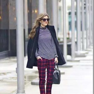 J. Crew Perfect Fit Blue and White Stripe Turtleneck- NWT (Size M)​